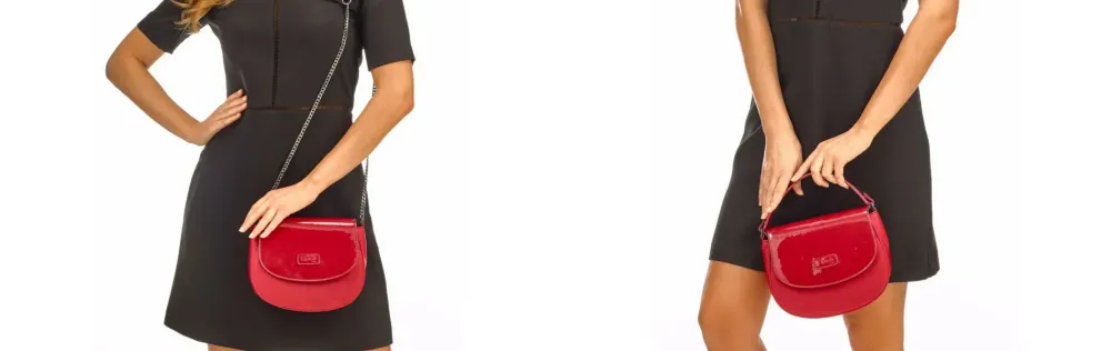 Lipault Plume Vinyle Saddle Bag